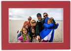 Pack of Ten Acid Free 8x10 Mats Bevel Cut for 5.5x8.5 Photos - Deep Red Precut Matboards With Backing Boards and Self Seal Photo Mat Bags For Pictures, Photos, Framing - 4-ply Thickness