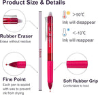 Erasable Gel Pens, 26 Colors Retractable Erasable Pens Clicker, Fine Point, Make Mistakes Disappear, Assorted Color Inks for Drawing Writing Planner and Crossword Puzzles
