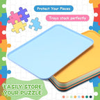 8 Pcs 12'' x 8.7'' Extra Large Puzzle Sorting Trays Stackable Puzzle Trays for Sorting Piece Sorter Jigsaw Storage Accessory for Sorting 2000/3000/5000/6000 Pieces