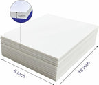12 Pack Foam Core Board, ZJCEASER 8 x 10 White Poster Board, 3/16" Thickness Sign Board Craft Foam Sheet for Signboards, School Projects, University Displays, College Events, Arts & Crafts, Framing