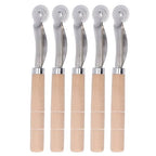 Oumefar 5Pcs Tracing Wheel Paper Perforator Tracing Wheel Serrated Tracing Wheel Serrated Tracing Wheel for Punching Marking, Sewing Tracing Wheel for Sewing Patterns