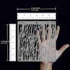 CrafTreat Reusable Wood Decor Stencils for Painting on Wood, Canvas, Paper, Fabric, Floor, Wall and Tile - Tree Bark - 6x6 Inches - DIY Art and Craft Stencils - Tree Bark Stencil