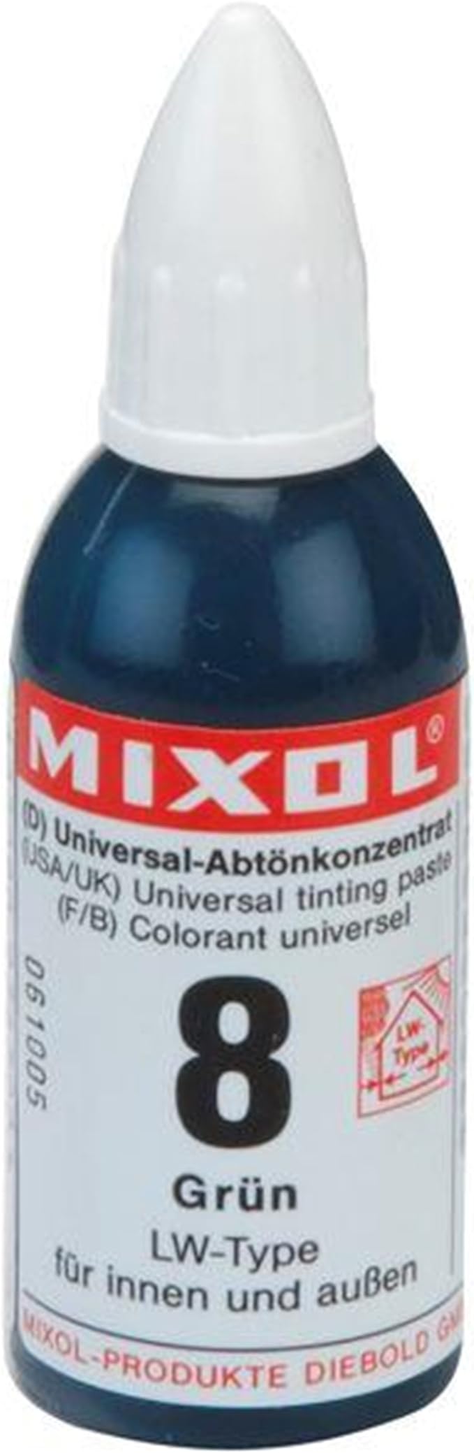 Mixol Universal Tints, Green, #08, 20 Ml