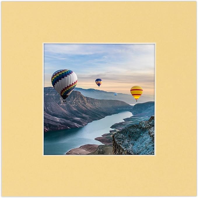 5x7 Mat for 8.5x11 Frame - Precut Mat Board Acid-Free Show Kit with Backing Board, and Clear Bags Marzipan Beige 5x7 Photo Matte For a 8.5x11 Picture Frame Matboard for Framing, Pack of 10 Mats