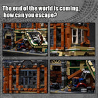 Retro Modular Buildings City Sets,Abandoned Expert Garage and Rusted Cars,City Modular Collection Kit,3325 pcs for Adults & Teen