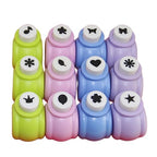 Punch Craft Set, 12 Pack Multicolored Shapes Hole Punch Great for Crafting & Fun Projects