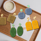 CHGCRAFT Polymer Clay Texture Sheet Cactus Clear Clay Texture Mat Silicone Molding Pattern Pad for Making Earrings Jewelry, 5.5x5.5inch