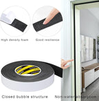 EVA Single-Sided Foam Tape, Single-Sided Sealing Strip Foam Pad Sponge Tape Window Weatherproof, Self-Adhesive Insulation Sealing Tape 2inX9.84FT