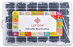 Felt Letter Board Letters,PRE-Cut Characters with Sorting Tray,Felt Board Letters (1 Inch Plus Black)