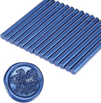Yoption 15 Pieces Glue Gun Sealing Wax Sticks for Wax Seal Stamp, Great for Wedding Invitations, Cards, Envelopes (Blue)
