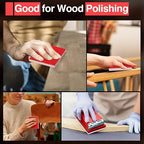 30-Pcs 3x4 Inch 800 Grit Sanding Sponge Set, Soft Foam Hand Sanding Blocks, Ultra-Fine Wet/Dry Sandpaper for Wood, Metal, Drywall, Furniture Polishing