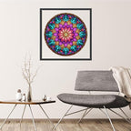 Wooden Puzzles for Adults, Mandala Puzzles 200 Pieces, Unique Shaped Jigsaw Puzzles for Adults and Kids, Birthday Gifts Fun Challenge Family Game 11.2'' x 11.2''