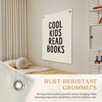 Reading Corner Decor for Classroom,Reading Nook for Kids,Cool Kids Read Books Linen Canvas Banner, Read Corner, Book Lover Gift,School Library Wall Hanging Flag Banner 18x25 Inch