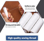 Bupete 12 Rolls Thread for Sewing, 200 Yards Each Roll Sewing Thread, Polyester Threads for Sewing Machine Embroidery Hand Stitching