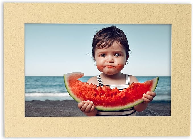 11x14 Mat for 8.5x11 Photo - Precut Tan Picture Matboard for Frames 11 x 14 Inches - Bevel Cut Matte to Display Art 8.5 x 11 Inches - Acid Free Pack of 100 MATS with Backing Boards & Clear Bags