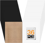 HTVRONT White & Black Heat Transfer Vinyl Bundle: 36 Pack 12" x 10" Iron on Vinyl for T-Shirt, Compatible with Cricut Cutting Machine, Silhouette Cameo or Heat Press Machine