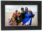 Pack of TEN 11x14 Mats Bevel Cut for 8.5x11 Photos - Acid Free Dark Grey Suede Precut Matboards For Pictures, Photos, Framing - 4-ply Thickness