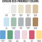 EVOLVE Paint & Primer: Environment-friendly, Low Sheen with One-coat Coverage for Interior & Exterior surfaces (Antique White, 5-Gallon)