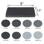60Pcs of 9x3.6 Inch 8 Grit Mixed Packing Wet and Dry Sandpaper, Woodworking Furniture/Automobiles/Metal/Lacquer Polishing Sanding Sheets，120/320/600/1000/1500/2000/5000/10000 Grit