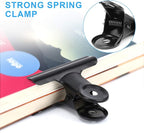 20 Pack Bulldog Clips 2 Inches Large Hinge Paper Clips Metal Hinge Clips for Crafts, Food Bags, Drawings, Photos at Home Kitchen & Office Usage, Black, 51mm