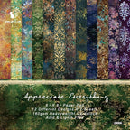 Aesthetic Scrapbook Paper Pad Vintage Patterned Paper 6×6,24 Sheets Single-Sided Boho Scrapbooking CardStock Papers Pad for Holiday Cardmaking DIY Origami Journaling.