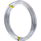 TecUnite Aluminum Craft Wire for Sculpting Armature Bendable Craft Wire for DIY Jewelry Making (1 Roll,Silver,10 M x 1 mm)