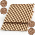 Bronze Wax Seal Sticks, 30pcs Sealing Wax Sticks, HOSEALING Glue Gun Wax Seal Sticks for Wax Seal Stamp, Premium Sealing Wax for Wedding Invitations, Letter, Envelope (Mini Size)
