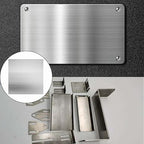 2Pcs 430 Stainless Steel Sheet Metal 8" x 8" x 1/32" Inch Metal Plates for Magnetic Mount Board Wall 20GA(0.80MM) 430 Stainless Steel Shim Stock Plates Metal Sheets for Crafting, Kitchen, Office