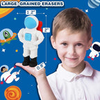 Erasers Set for Kids, Space Astronaut Pencil Eraser Bulk for Kids, Take Apart Puzzle Erasers for Classroom Prizes, Game Reward, Egg Fillers, Back to School Gift for Boys and Girls Desk Pets