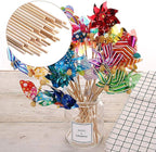 HOPELF 200PCS Dowel Rods Wood Sticks Wooden Dowel Rods - 1/8 x 12 Inch Bamboo Sticks - for Crafts，Hardwood Dowel Rod Assortment，Wooden Rod Sticks Doweling Rods， Cake Dowels and DIYers.