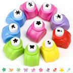 LOVEINUSA 10 PCS Flower Shaped Craft Hole Punch Set for DIY Crafting, Scrapbooking,Tissue Paper for Gift Bags, Festival Wedding Paper DIY Projects, Gift Tags, Mini Cutter Nail Arts Crafts