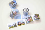 Scotland Landscapes Transparent Vintage Washi Tape 5x5 cm – Decorative Scrapbooking Craft Adhesive Roll, Scenic Highland Views, Travel Illustration Design for Journals, Planners, Cards & DIY Projects