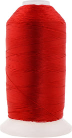 Mandala Crafts Red Heavy Duty Thread -1500 Yds Tex 90 Thread for Sewing Drapery Jeans Leather Hair - Bonded Polyester Thread Outdoor Marine Upholstery Threads