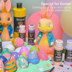 Shuttle Art 40 Pack Pastel Acrylic Paint Set, 30 Colors, 60ml/2oz Bottles, High Viscosity, Water-proof With 10 Paint Brushes for Painting &Crafting on Canvas, Rock, Ceramic, Fabric, Clay