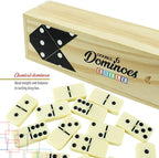 ERLLE - Jumbo Dominoes Set, Extra-Large Double Six Domino Set for Kids & Adults, Premium Giant Dominoes for Outdoor & Indoor Games, Classic Mexican Train, Chicken Foot, and Family Game Night Fun