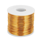 MECCANIXITY 20 Gauge Anodized Aluminum Craft Wire Bendable Bonsai Training Wire 771 Feet 0.8mm for Sculpting Crafts Wreath Floral Beading Jewelry Making, Yellow