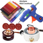 Pearl Purple Wax Seal Sticks with Gift Box, ONWINPOR 20pcs Glue Gun Wax Sealing Sticks for Wax Seal Stamp, Wedding Invitations, Mini Wax Gun Sticks for 0.28‘’ Glue Gun (Pearl Purple)