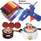 Rose Wax Seal Sticks, ONWINPOR 20pcs Glue Gun Wax Sealing Sticks for Waxseal Stamp, Mini Sealingwaxsticks Suit for 0.28''Glue Gun (Rose Red)