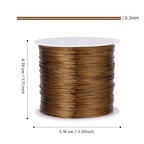328FT Jewelry Wire 28 Gauge Tarnish-Resistant Copper Beading Wires Roll Bulk for DIY Crafts Jewelry Making, Antique Bronze