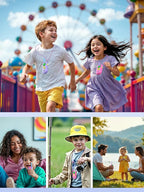 Walkie Talkies for Kids Rechargeable,Toys for Boys and Girls Ages 3-12, 3 Pack Long Range 2-Way Radios, Birthday Gifts,Christmas Stockings, Outdoor Play, Family Games, Hiking Camping Gear