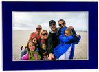 Pack of Ten Acid Free 11x14 Mats Bevel Cut for 8.5x11 Photos - Royal Blue Suede Precut Matboards With Backing Boards and Self Seal Photo Mat Bags For Pictures, Photos, Framing - 4-ply Thickness