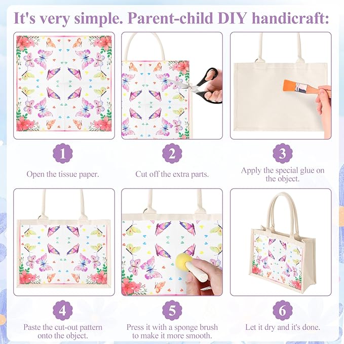 Floral Decoupage Paper Napkins, 20 Pack 20 Styles Assorted Decorative Cocktail napkins for DIY rafting Birthday Party Wedding Baby Shower Each Unfolded 13 Inch