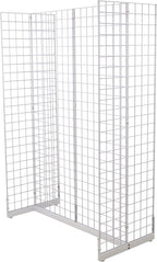 Gridwall Joining Clip Connectors for Grid Panels, Powder-Coated or Chrome Plated Steel (Quantity 10) (10, Black)