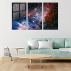 SpiritualHands Stunning Nebula Tempered Glass Wall Art Painting for Living Room, Tempered Glass Modern Prints Decor, Large Vivid Color Panel for Bedroom, Kitchen, or Office