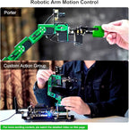 Yahboom Robot Arm Kit 6DOF for Jetson Nano 4GB AI Programmable Electronic DIY Robot Hand Building with Camera for Adults ROS (Nano-DOFBOT Without Nano)