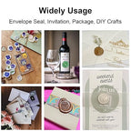 52pcs Wine Red Wax Sealing Sticks, Andotopee Glue Gun Adhesive Seal Sticks for Stamp Seals, Premium Sealing Wax for Envelope Seals Wedding Invitation Craft Adhesive, Great Gift Ideas (Mini Size)