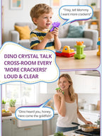 Dinosaur Walkie Talkies for Kids Rechargeable, Dino Toy Cars for Boys & Girls Ages 5-7, Crystal-Clear Audio, 48H Playtime, Fun Indoor & Backyard, 3 Year Old Boy Gift Birthday Xmas, 2 Pack