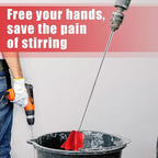 Loosh 8 Pcs 11 Inch Paint Stirrer for Drill, Paint Mixer Attachment, Helix Epoxy Mixer for Concrete Resin Silicone Stirrer Paddle Works with Most Drills