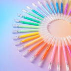 ROSYMENG 10 Colors Acrylic Gel Pens Set, Big-Capacity Ink Acrylic Paint Pen for Adults Coloring Books, Waterproof Paint Markers for Canvas, Rock, Wood, Drawing Doodling, Ceramic, Fabric, DIY Crafts