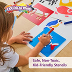 Washable Plastic Animal Stencils - Set of 6